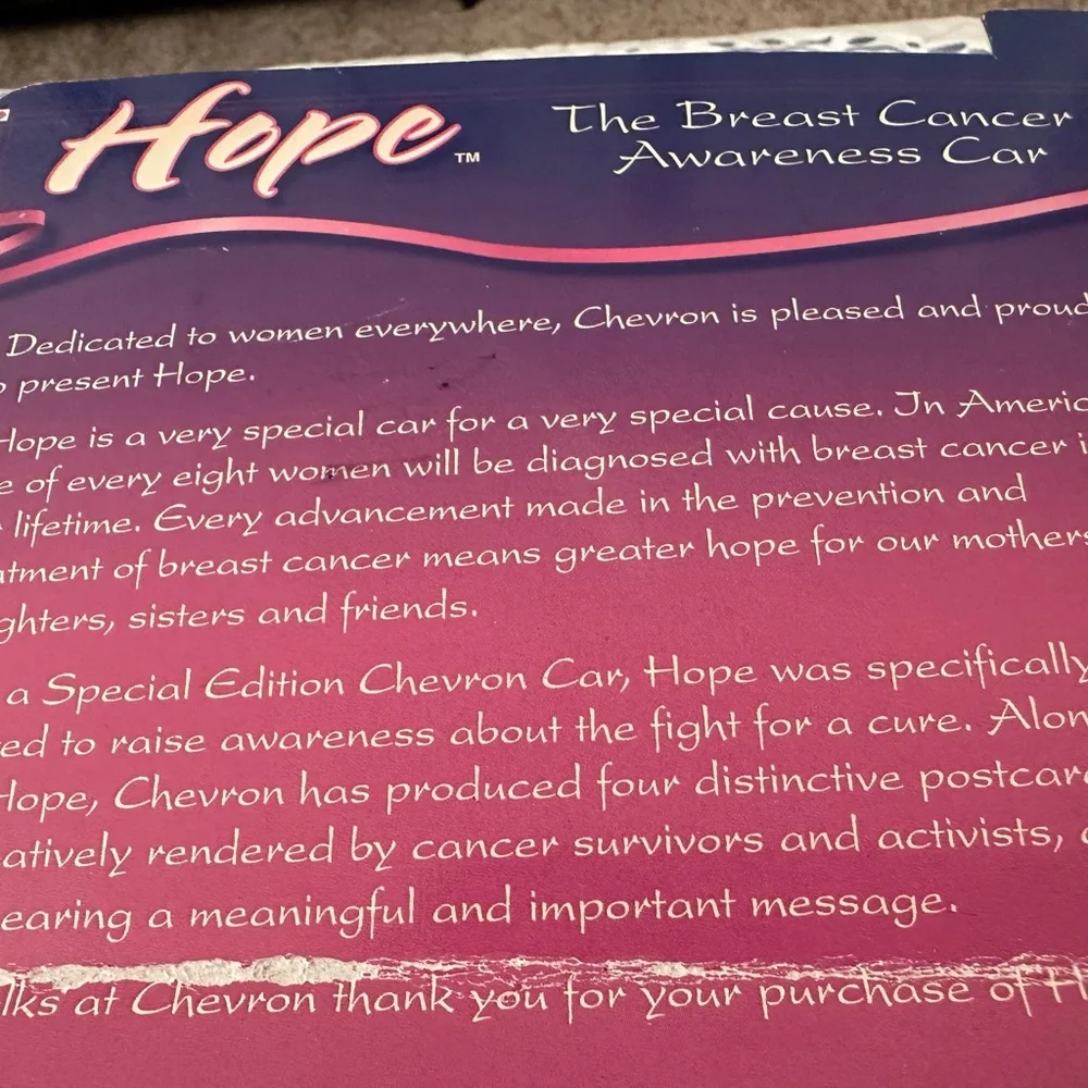 Chevron Cars Special Edition Breast Cancer Awareness pink antique Chevron car. - Picture 5 of 8